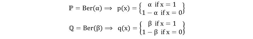 KL for bernoulli | maximum likelihood estimation 